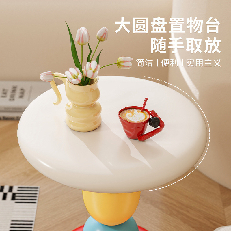 Zeguo 中世スタイルのサイドテーブル ベッドサイドテーブル デザイン ニッチな可動コーヒーテーブル 高価値 新築祝い ホームデコレーション|undefined