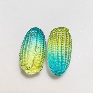 Wholesale yellow crystal corn ornaments color corn text play handmade corn small ornaments home decoration yellow corn