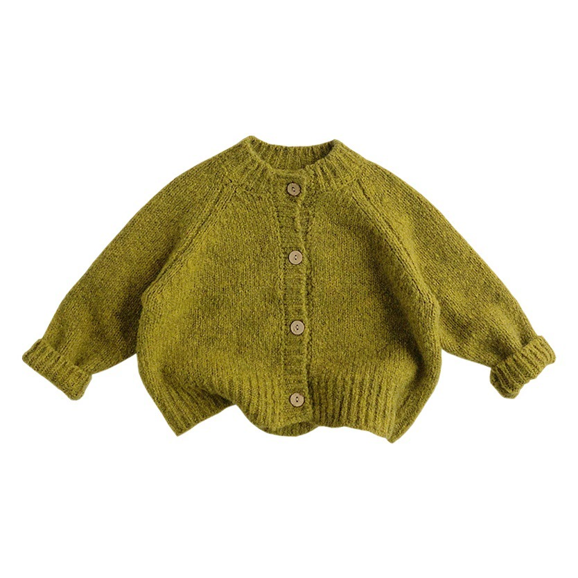 Материал CH Love ~ предмет сокровищ ~ Корейская версия осенне-зимнего детского свитера, Мужской и Женский вязаный кардиган в иностранном стиле, толстый