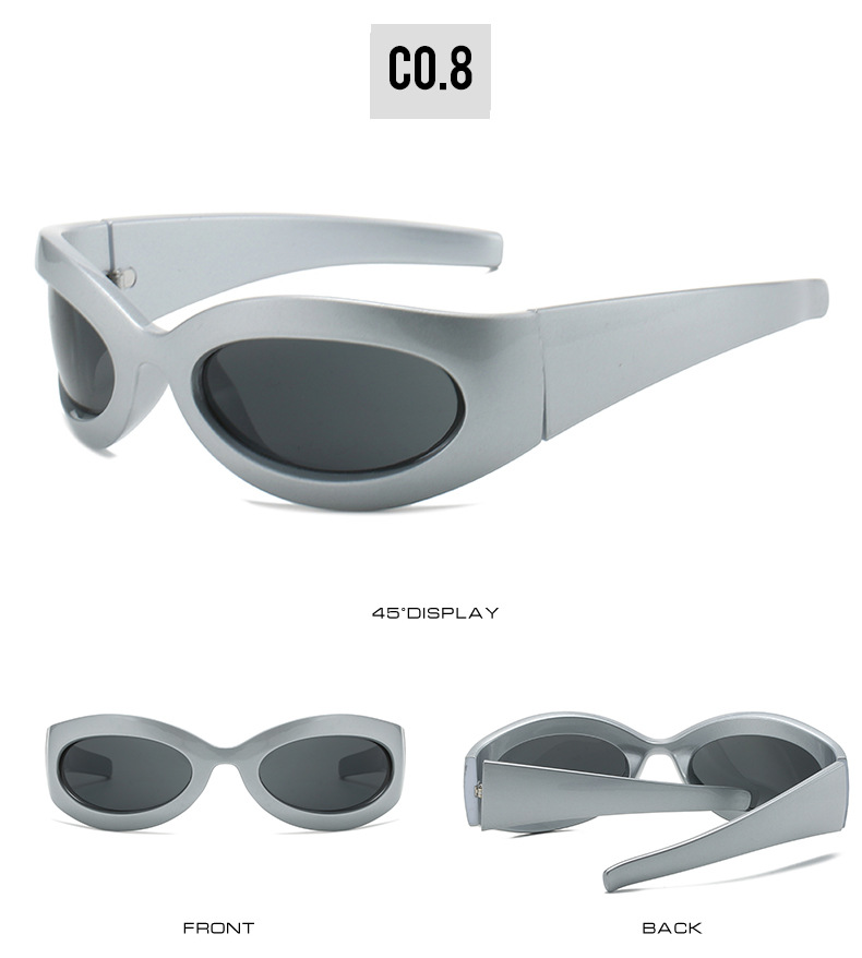 Nuovi occhiali da sole sportivi Y2K Spice Girl Macaron Occhiali anti UV personalizzati all'avanguardia_voghion.com