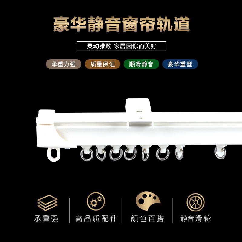 Deyushan high track wholesale Jianmei aluminum alloy guide rail slide mute smooth bearing strong factory straight hair