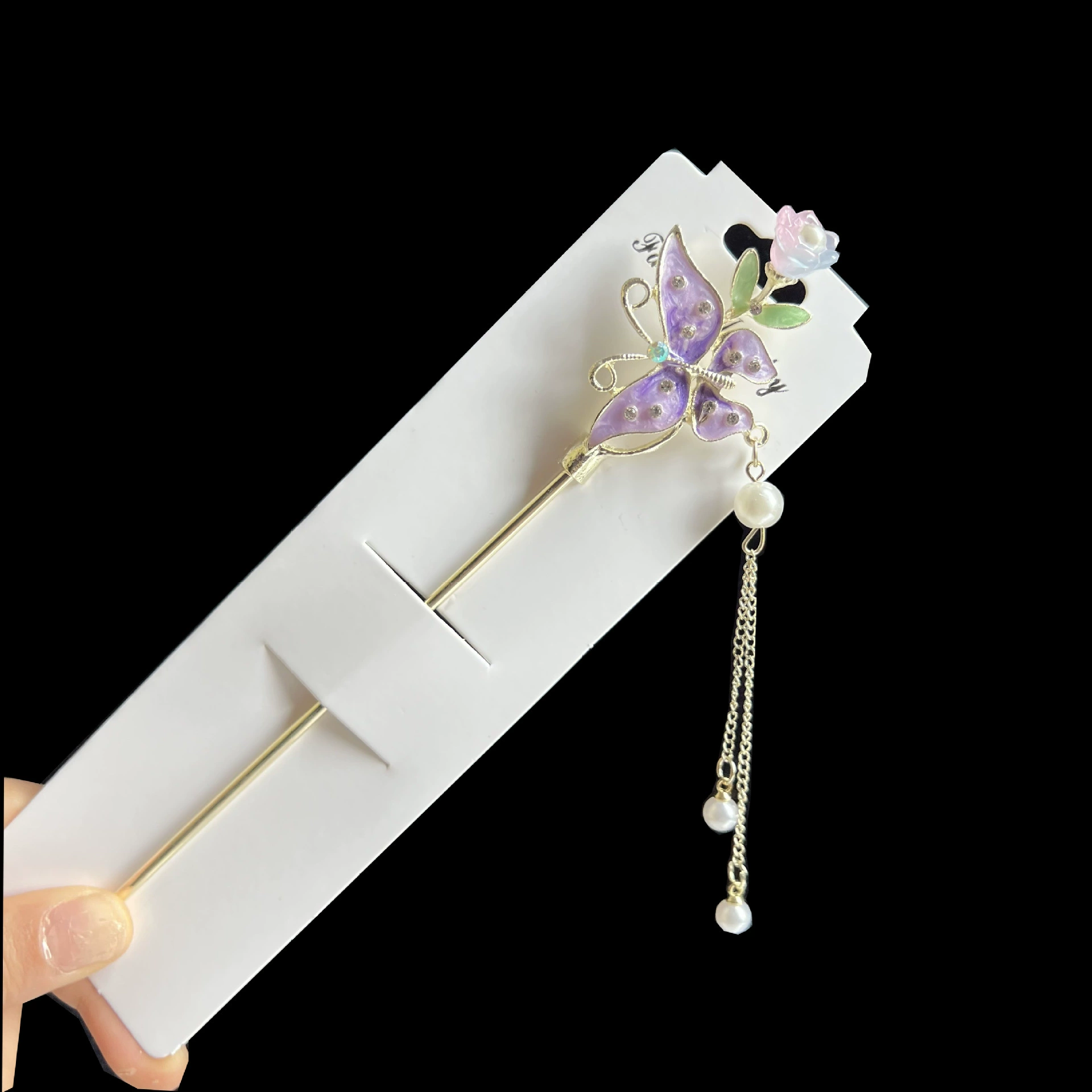Hairpin Hanfu заколка для волос, орхидея цветочный декоративный аксессуар для волос, простая элегантная китайская стиль