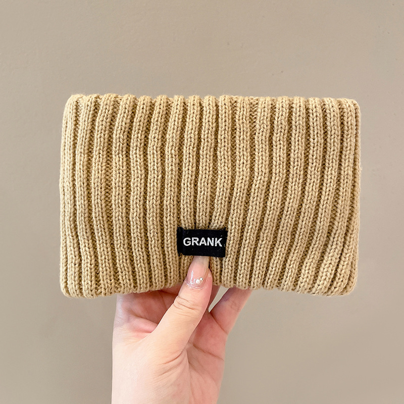 Diadema de punto de lana de moda, nueva diadema, protector de la frente, frente, frente, frente, frente, frente, cubierta para la cabeza a prueba de viento, pañuelo de confinamiento cálido para mujer