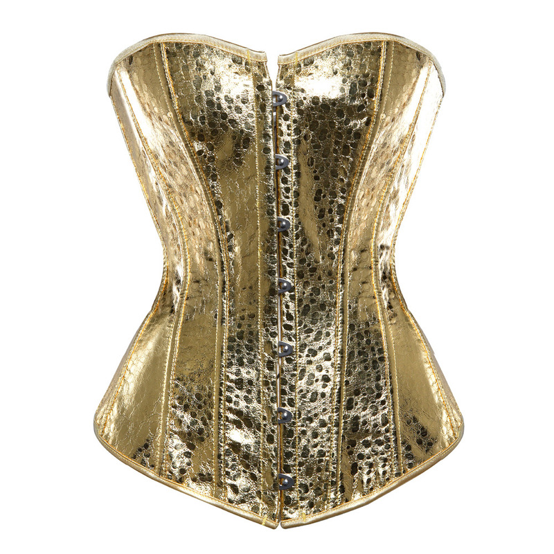 Gothic bright leather belly corset ladies corset top court crack steel buckle body garment foreign trade supply wholesale Gothic bright leather belly corset ladies corset top court crack steel buckle body garment foreign trade supply wholesale