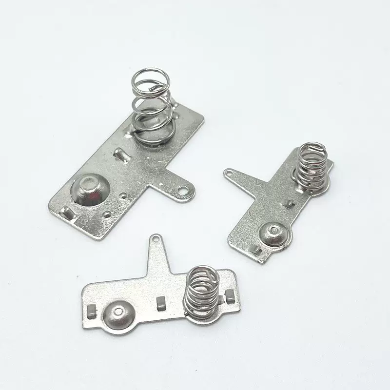 五金电池弹片厂家加工导电性电子元器件电极片冲压弹片电池弹簧片