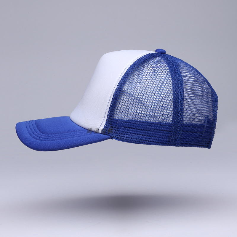 Gorra de malla de esponja de fábrica impresa logotipo publicitario gorra precio al por mayor gorra de trabajo de actividad voluntaria gorra de béisbol a juego de colores