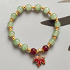 Birthday charm, small design onyx bracelet, 2024 years, light luxury style
