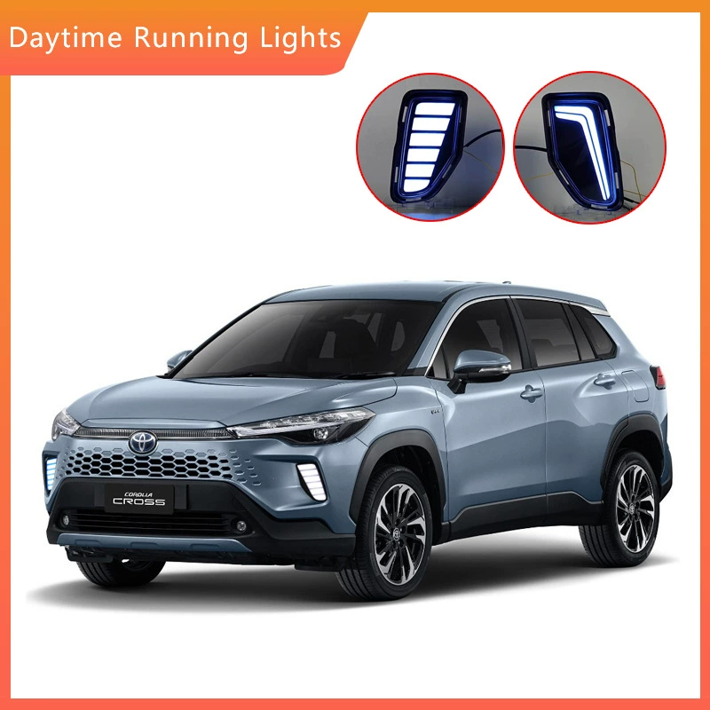 Подходит для 24 Toyota Corolla CROSS дневной свет лампа поток сигнала Turn Signal Corolla Cross передняя противотуманная фара