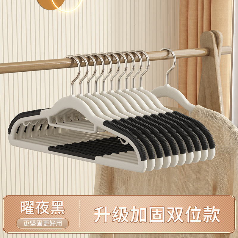 衣架家用挂衣无痕衣柜收纳防鼓包防滑肩角护衣挂架加粗晾衣服撑子|undefined