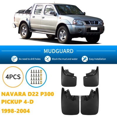 Suitable for Nissan Navara D22 P300 Pickup 4-D 1998-2004 Foreign Trade Mudguard Leather (Mudguard)