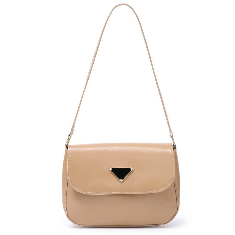 PU ādas ģeometriskas formas paduses plecu soma Sieviešu soma Moderna, vienkārša un daudzpusīga temperamenta soma_voghion.com