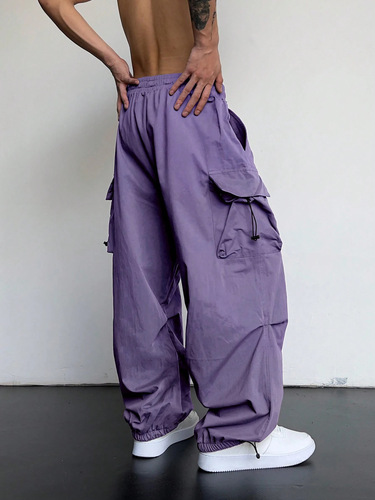 Cross-border Japanese-style pants for men: high-street trendy brand, loose-fit straight-leg workwear pants, couple's sports and casual tactical pants.