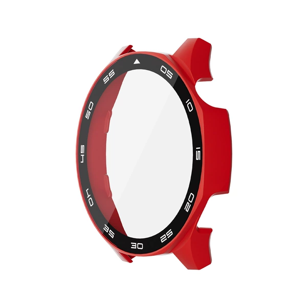 Red [Tempered Film Integrated Case] Frosted Style