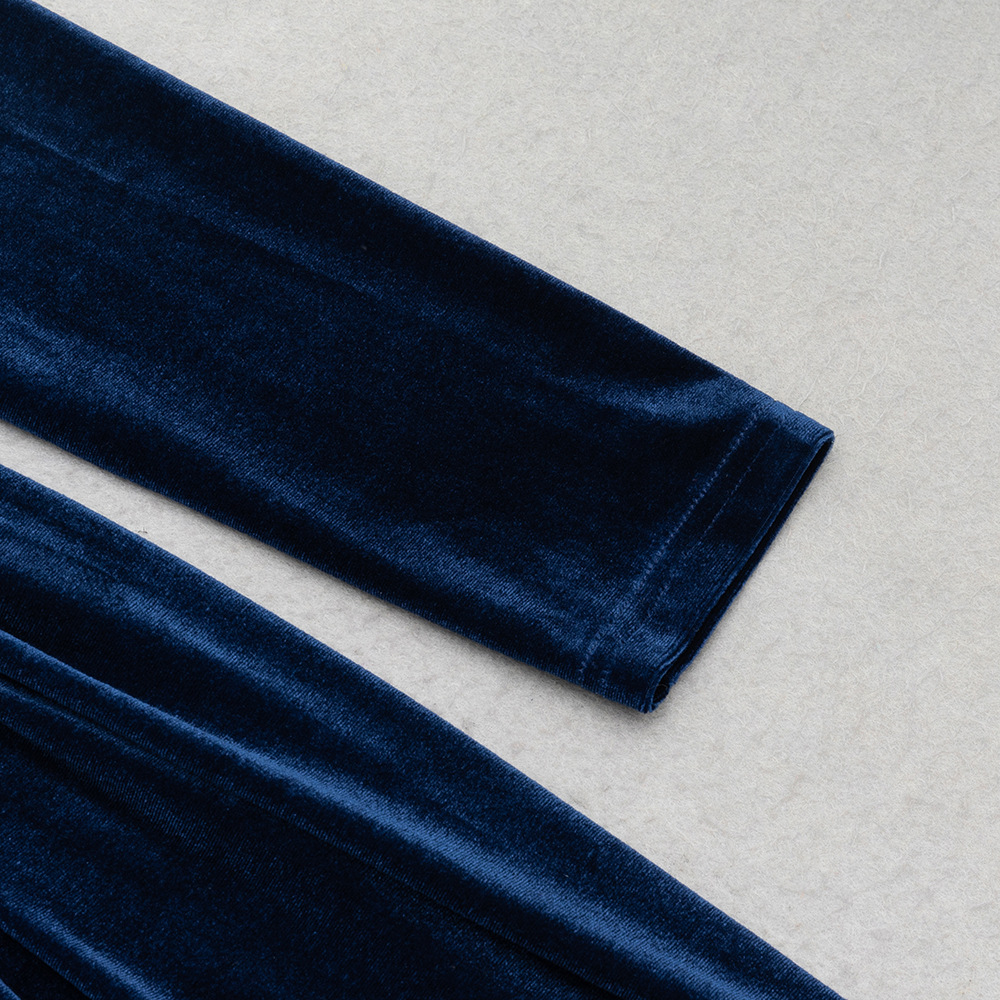 Minimalist Hollow Out Cutout Slim Fit Long Sleeve Split Dress Party Dress