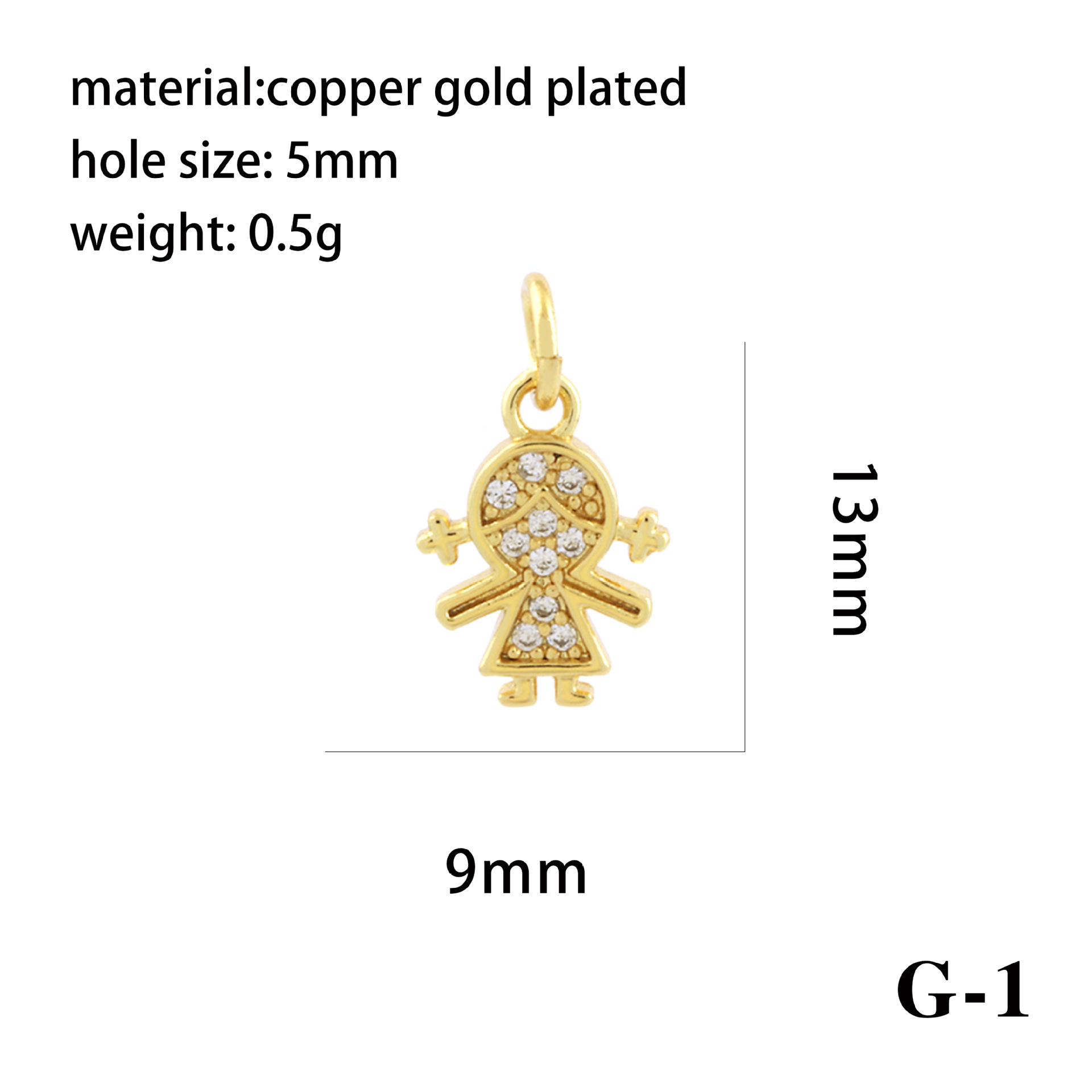 1g Weight Pendant Jewelry Making Type 13 * 7mm Jewelry Making Size Zircon Inlay Material DIY Jewelry Accessories Classification 1 Piece Quantity Copper Material Cartoon Character Pattern All Seasons Season Casual Style 1 Piece 13 * 7mm Copper Zircon Cartoon Character Pendant 8
