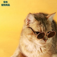 Pet glasses personalized creative photo taking pet sunglasses retro cool funny cat glasses wholesale