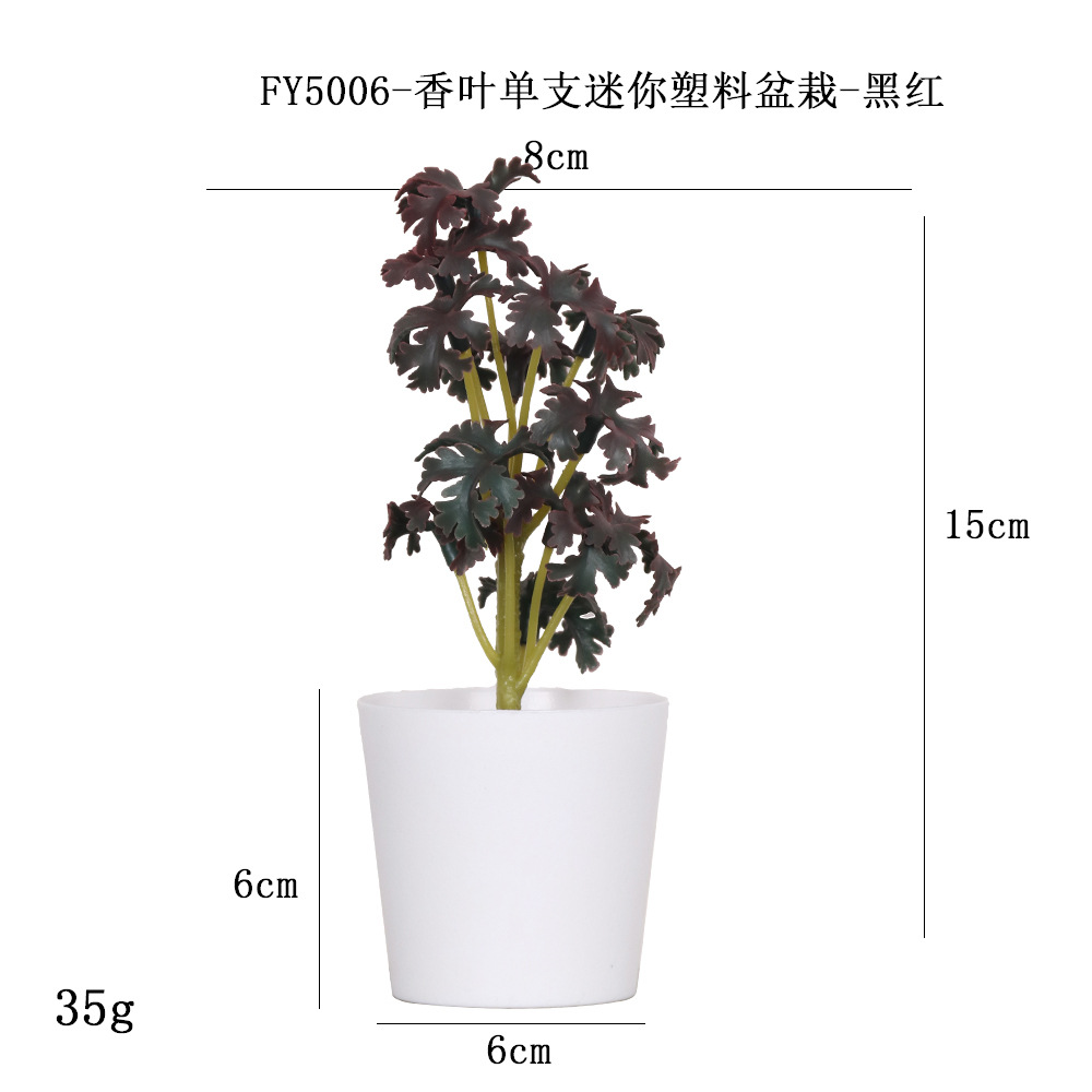 Más de 100 tipos de flores y plantas verdes artificiales, combinaciones de plantas artificiales en macetas de plástico, flores artificiales de gran venta transfronterizas, mini bonsáis artificiales, fuentes de suministro. image 69
