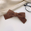 Japanese hairgrip with bow, bangs, simple and elegant design, Korean style