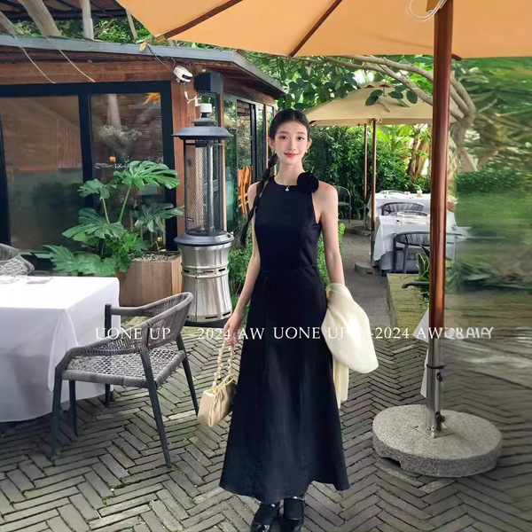 Autumn elegant sophisticated dress