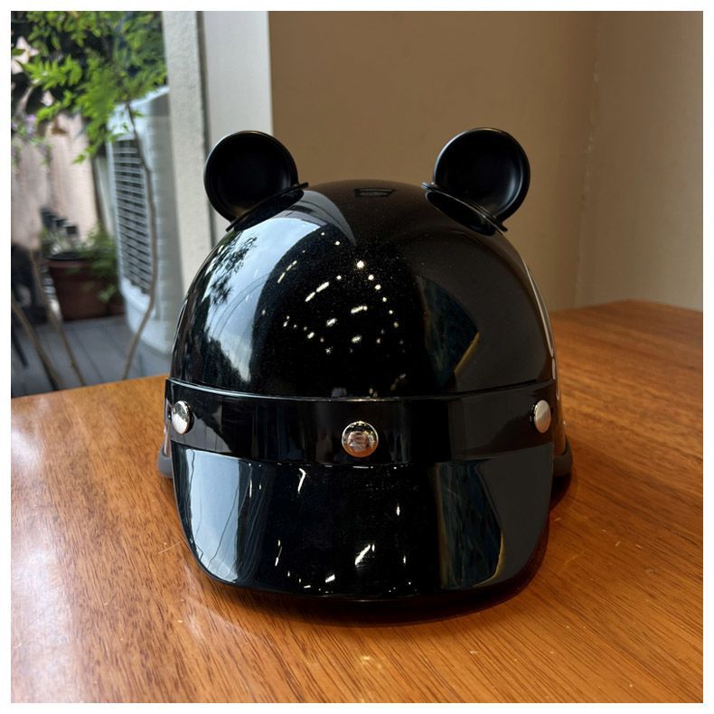 Helmet Retro Electric Motorcycle 3C Certified Four-Season Electric Vehicle Safety Helmet Summer Men's and Women's Half Helmet Motorcycle Trendy Brand