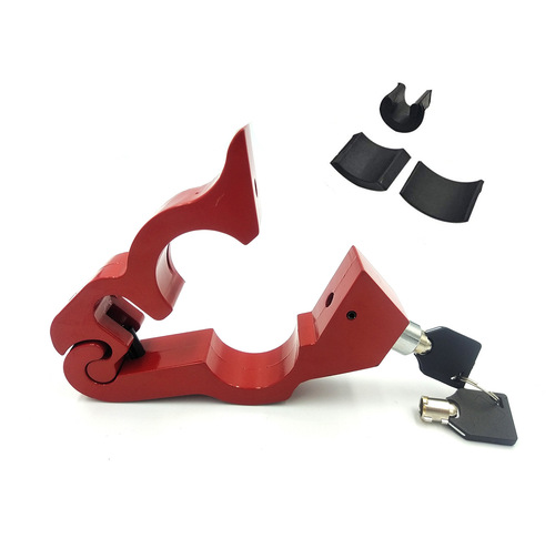 Motorcycle throttle handle lock, electric bike handle anti-theft lock, aluminum alloy horn lock, handle brake lock