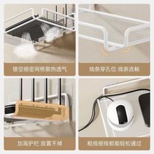 路由器放置架wifi置物架电视机顶盒免打孔挂墙架猫和墙上托架吊架