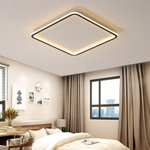 主卧室吸頂燈北歐簡約現代led圓形書房燈飾 個性方形星星創意燈具