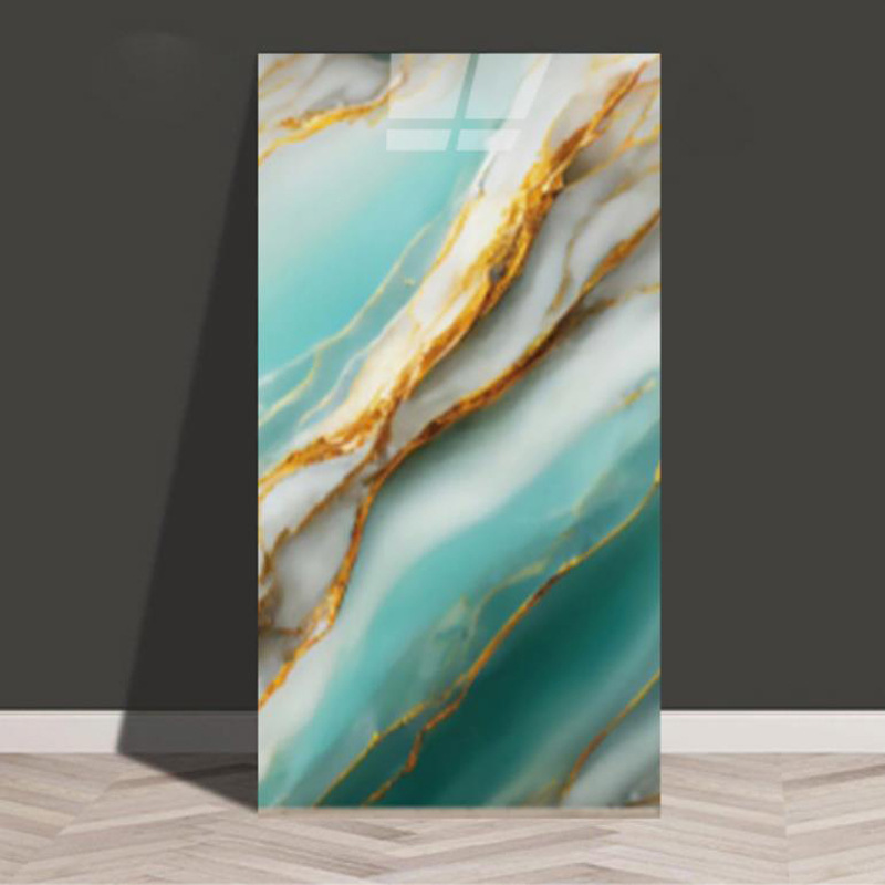 Baldosas de mármol transfronterizas autoadhesantes pegatinas de pared decorativas cocina gruesa baño renovación impermeable a prueba de aceite