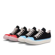 RO新款浅口蜡面帆布运动鞋中帮女鞋情侣运动休闲鞋淋胶工艺潮鞋