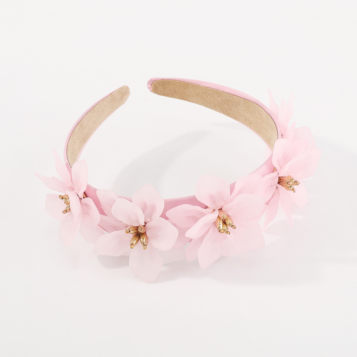 Fairy Style Flower Alloy Plastic Acetic Acid Sheets Hair Band 1 Piece display picture 5