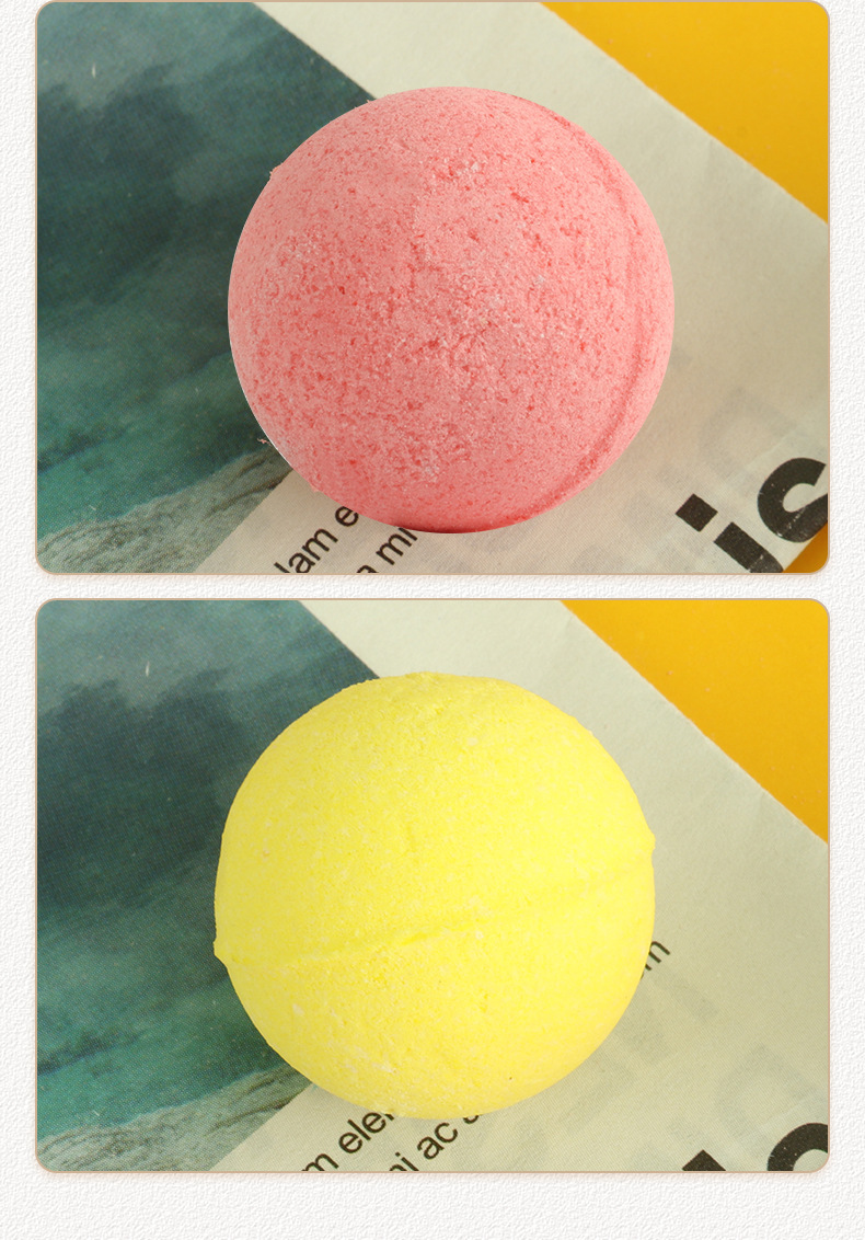 Mugwort Essential Oil Foot Soak Balls Ai Cao 6 Color Bath Bombs for Relaxing Foot Care preparation