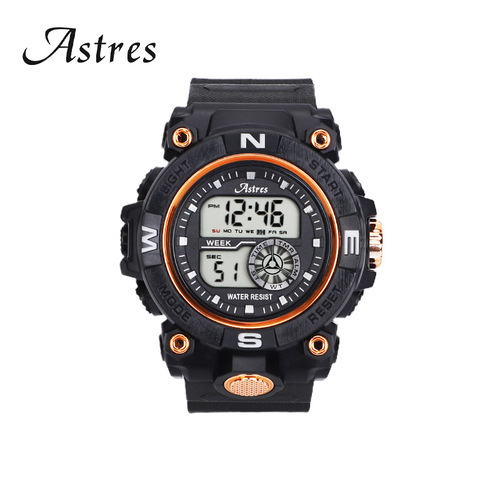 Cross-border men's watch outdoor multi-functional sports waterproof electronic watch for high school students
