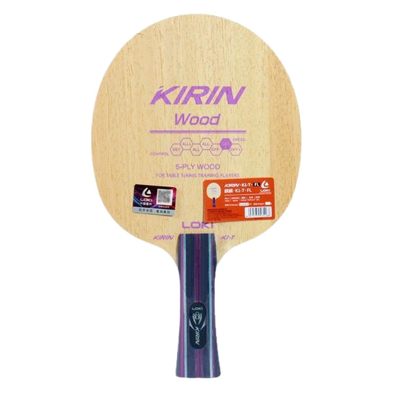 LOKI Raqueta de tenis de mesa Raytheon Backboard Entrenamiento Backboard elemental 5 capas de madera pura al por mayor Kirin KIRIN K1-T