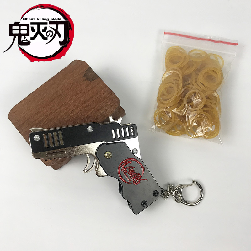折叠皮筋枪连发金属连射橡皮筋软弹可折叠橡皮枪合金儿童玩具详情图16