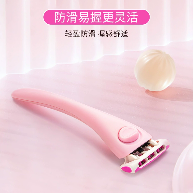 Handheld razor for intimate use, hair removal