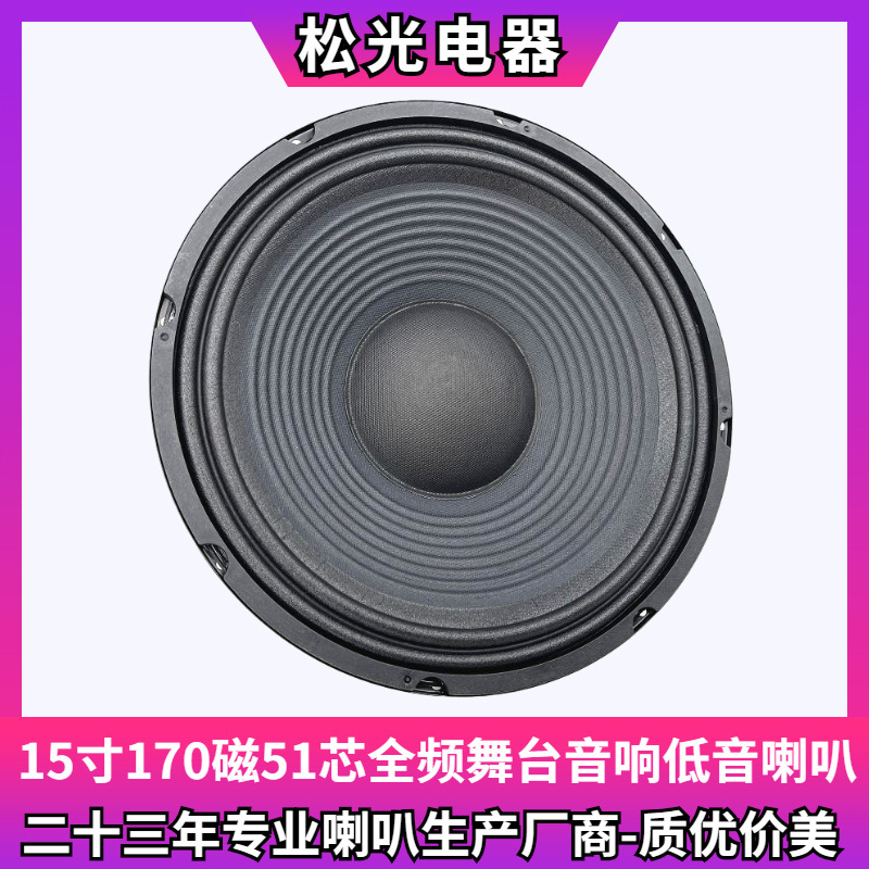 松光-sra中低音単十五スピーカーktv舞台スピーカー170磁気51芯15インチ低音スピーカー|undefined
