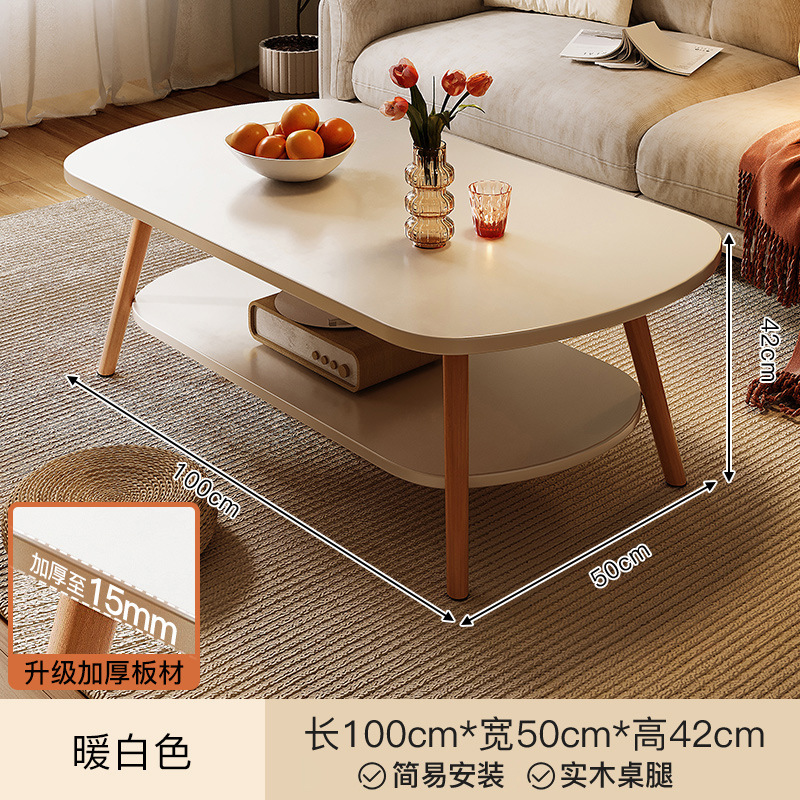 Mesa de té plegable de madera sólida 2026 nueva sala de estar pequeña casa simple moderna de alquiler mesa de comedor mesa pequeña