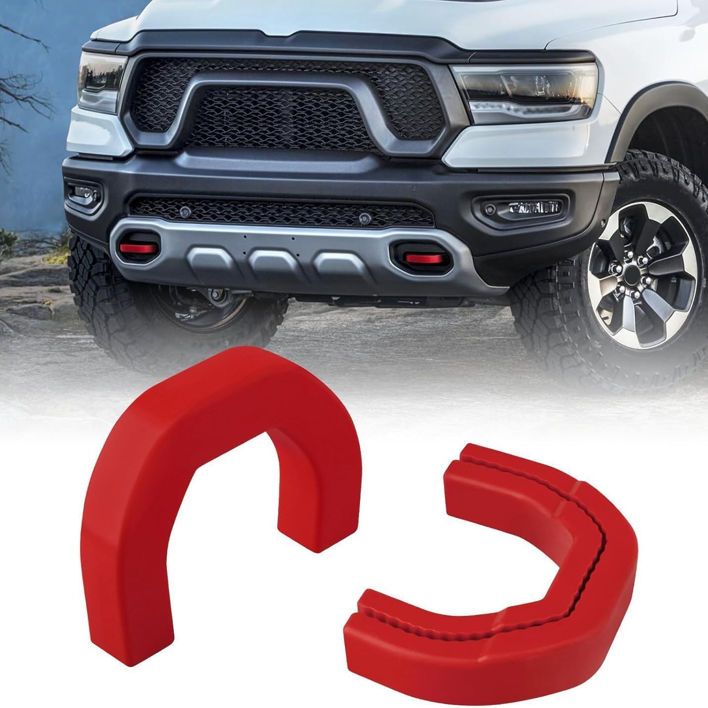 Compatible with 2019-2024 Dodge Ram Trx Tow Hook Cover for Ram 1500 Front Tow Hook