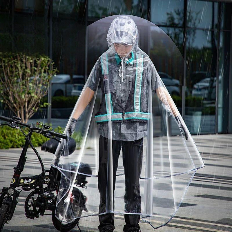 2026 New Model Lightweight Raincoat for Ride-Hailing, Portable Rain Protection Gear for Electric Scooters, Transparent Rain Poncho