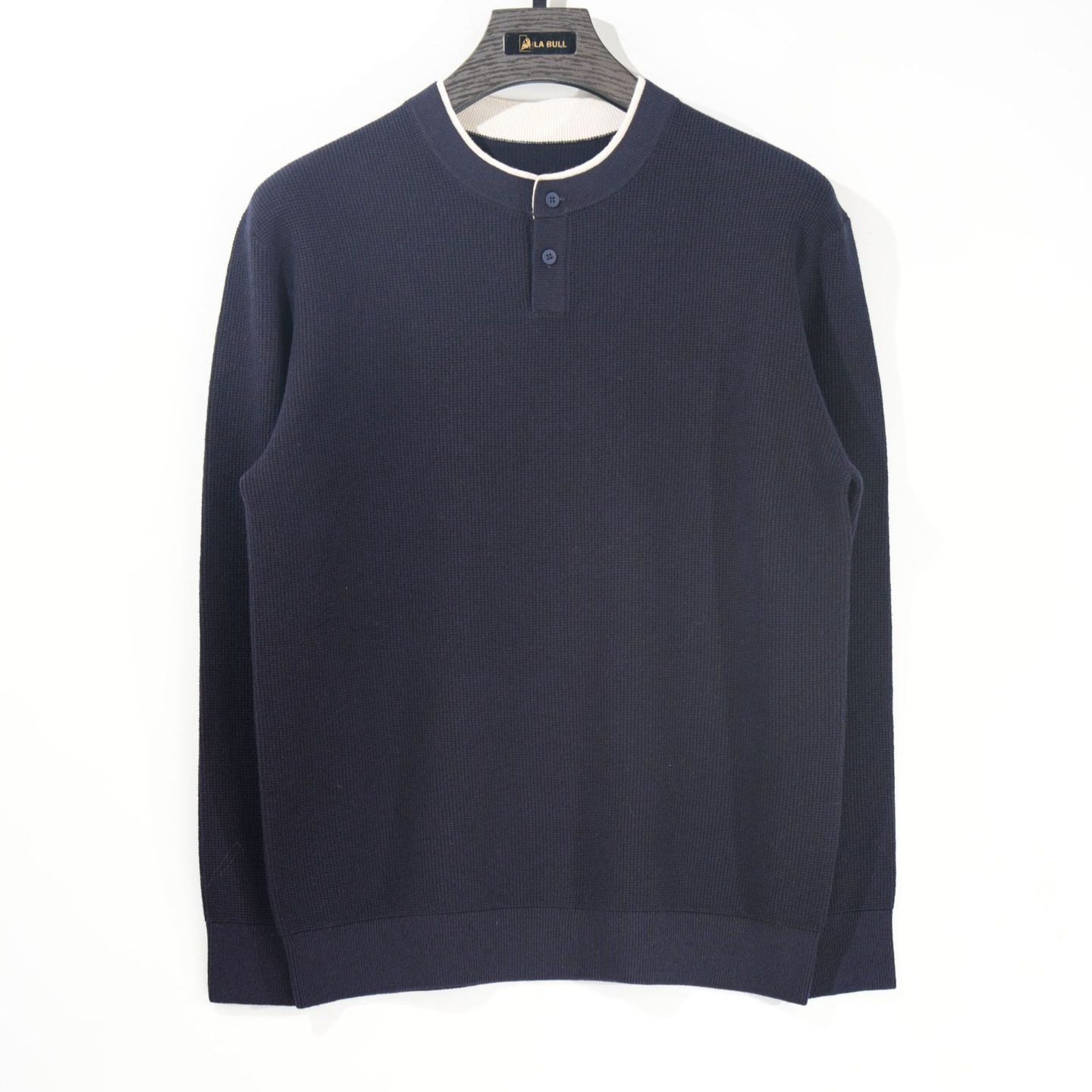 Henry Collar Knitwear Men's Light Mature Style High-End Inner Knitted Bottoming Shirt Autumn and Winter New Simple Knitwear