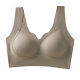 seamless warm muscle anti-gravity lifting mesh beautiful back underwear women's rimless V-neck soft support breathable comfortable bra