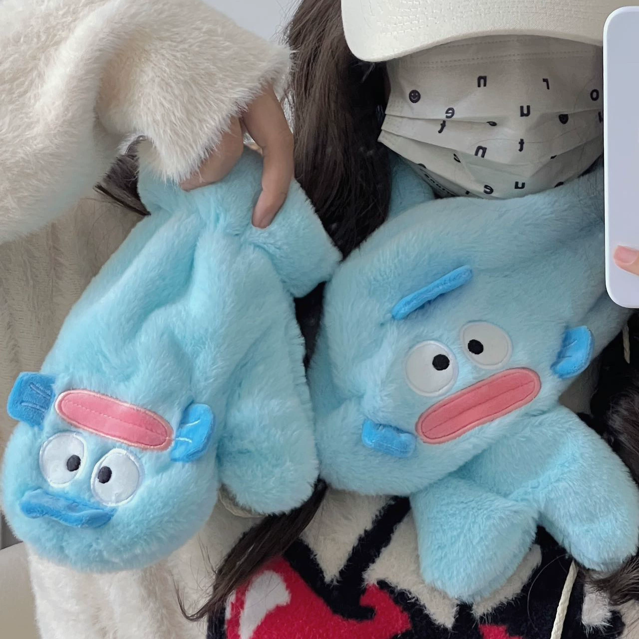 Cartoon scarf, gloves, brand keep warm set for elementary school students, increased thickness