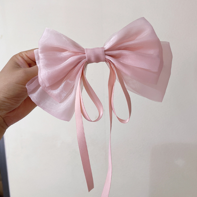 359 розовый пружинный клип