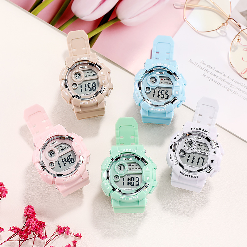 Directly Supplied from the Manufacturer, Electronic Children's Watches for Boys and Girls, Ins-Style Unicorn, Drop-Resistant, Large Dial for Middle and High School Students