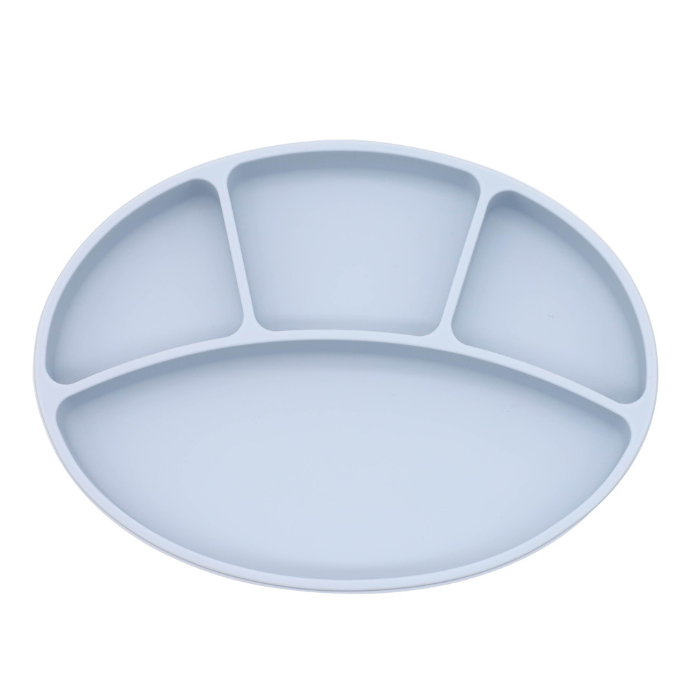 Venta caliente suplemento de alimentos para bebés vajilla de silicona conjunto de silicona para niños lechón tazón integrado Placa de silicona