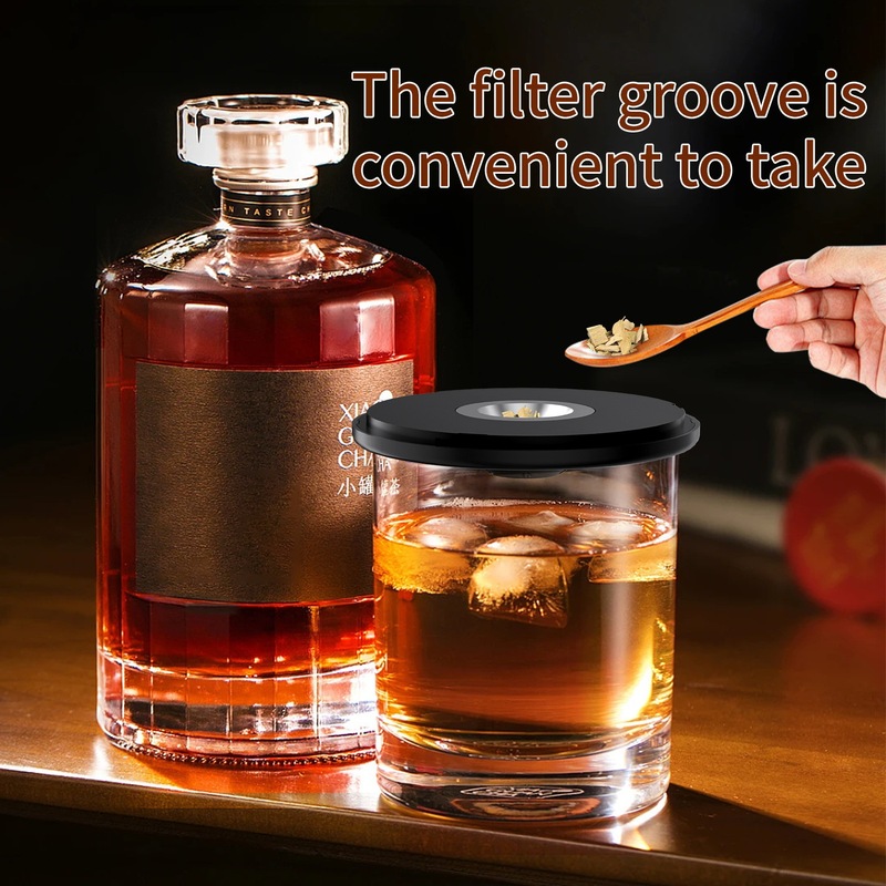 爆款亚马逊电动烟熏器鸡尾酒威士忌可充电吸烟器多种香木酒具酒杯|undefined