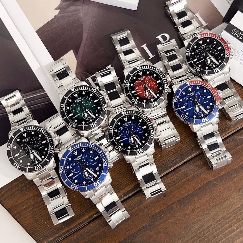 Tianjia Starfish Series 1000 Multifunctional Three-Eye Chronograph Sports Diving Quartz Steel Band Luminous Men's Watch Tianjia Starfish Series 1000 Multifunctional Three-Eye Chronograph Sports Diving Quartz Steel Band Luminous Men's Watch