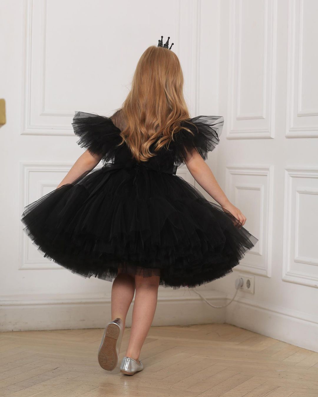 Vestito da principessa con paillettes per bambine, stile passerella, abito da sera per compleanni, costume da spettacolo in cotone e poliestere per età 0-24 mesi_voghion.com