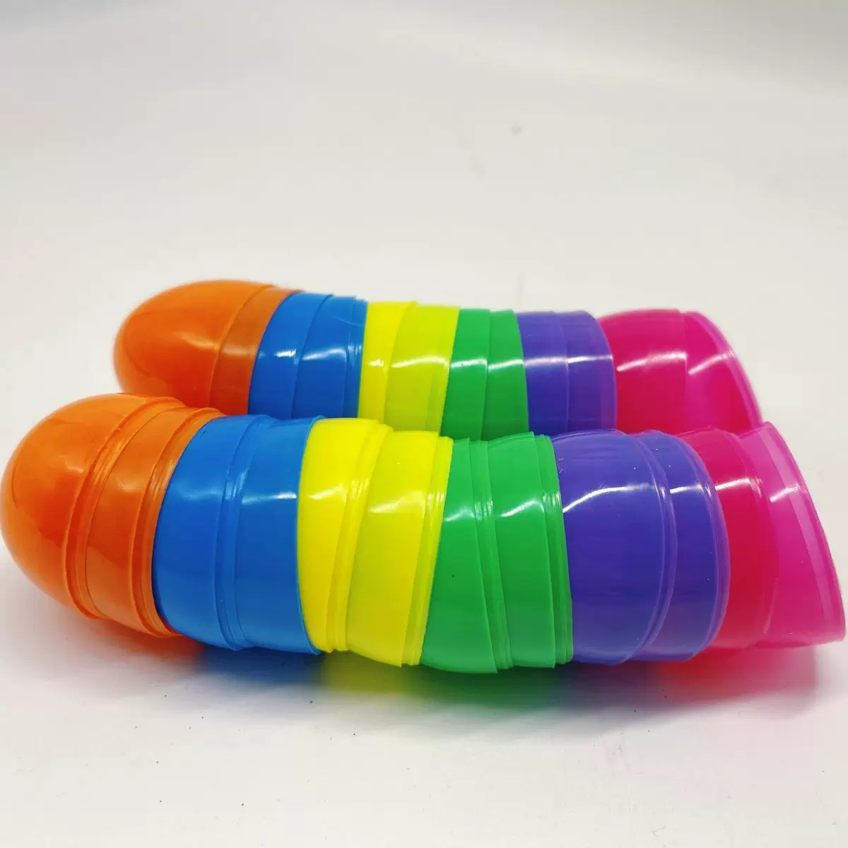 跨境复活节塑料彩蛋Easter派对玩具蛋壳儿童奇趣蛋扭蛋壳仿真鸡蛋