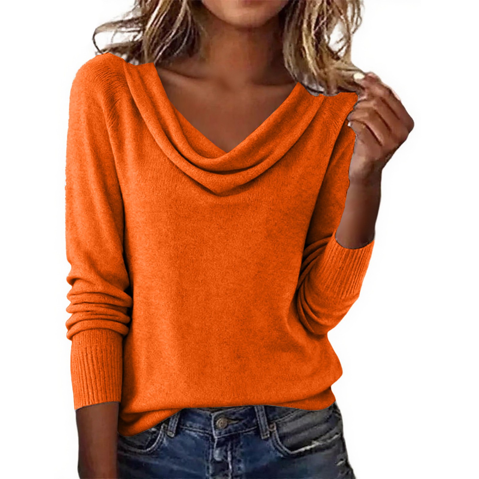 Eleganter Damen Pullover Für Herbst Und Winter Strickoberteil_voghion.com